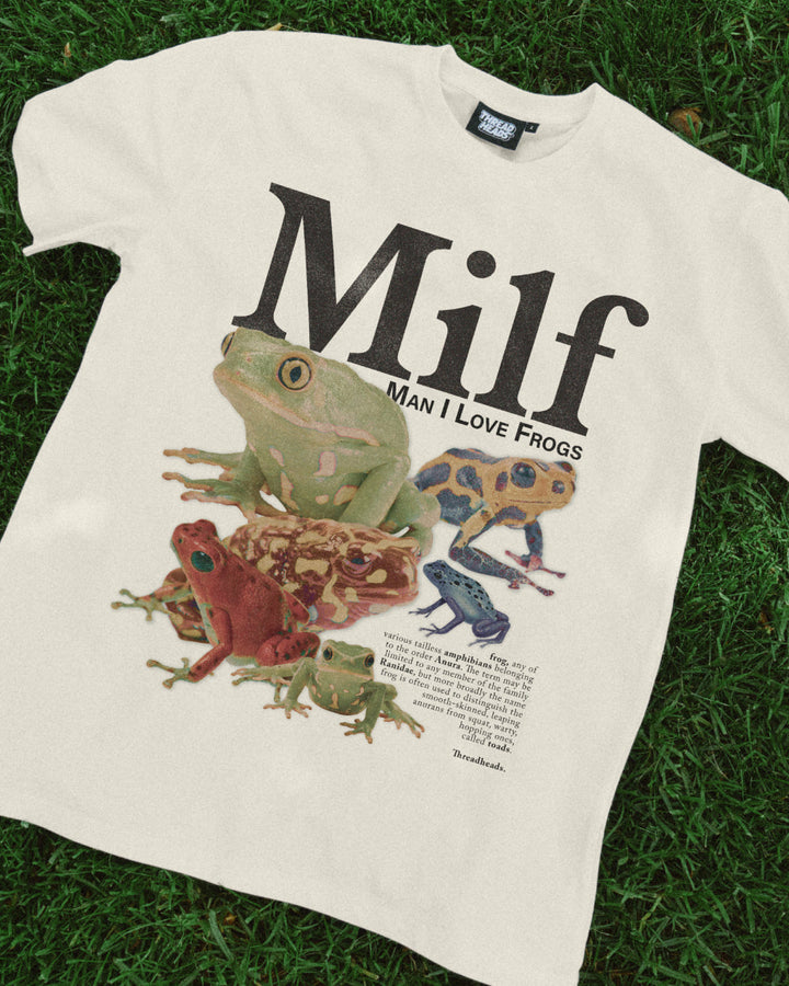 Camiseta Unissex 'Man I Love Frogs' Threadheads - Algodão Premium e Conforto