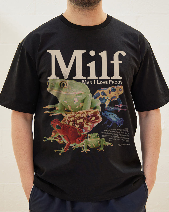 Camiseta Unissex 'Man I Love Frogs' Threadheads - Algodão Premium e Conforto