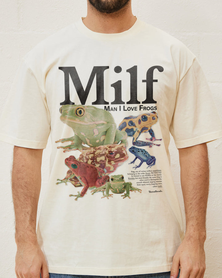 Camiseta Unissex 'Man I Love Frogs' Threadheads - Algodão Premium e Conforto