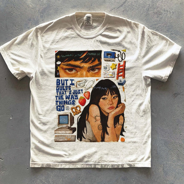 Camiseta Retro Noite de Pensamentos